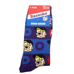 3/$18 Bazooka Joe Crew Socks NWT